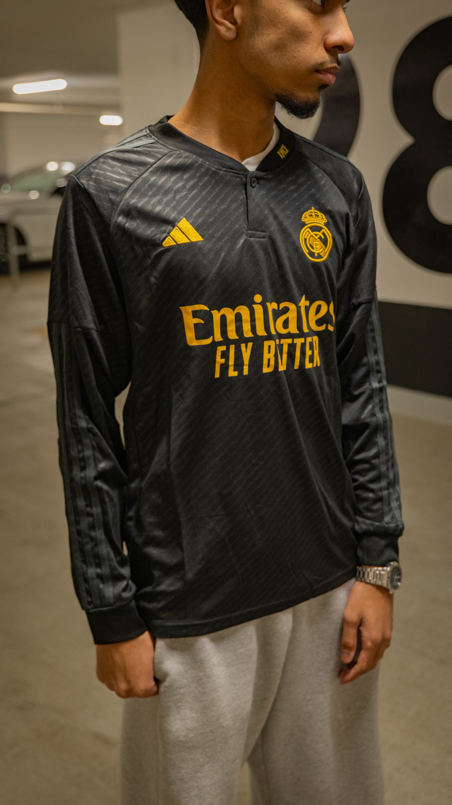 Black Real Madrid - Long Sleeve