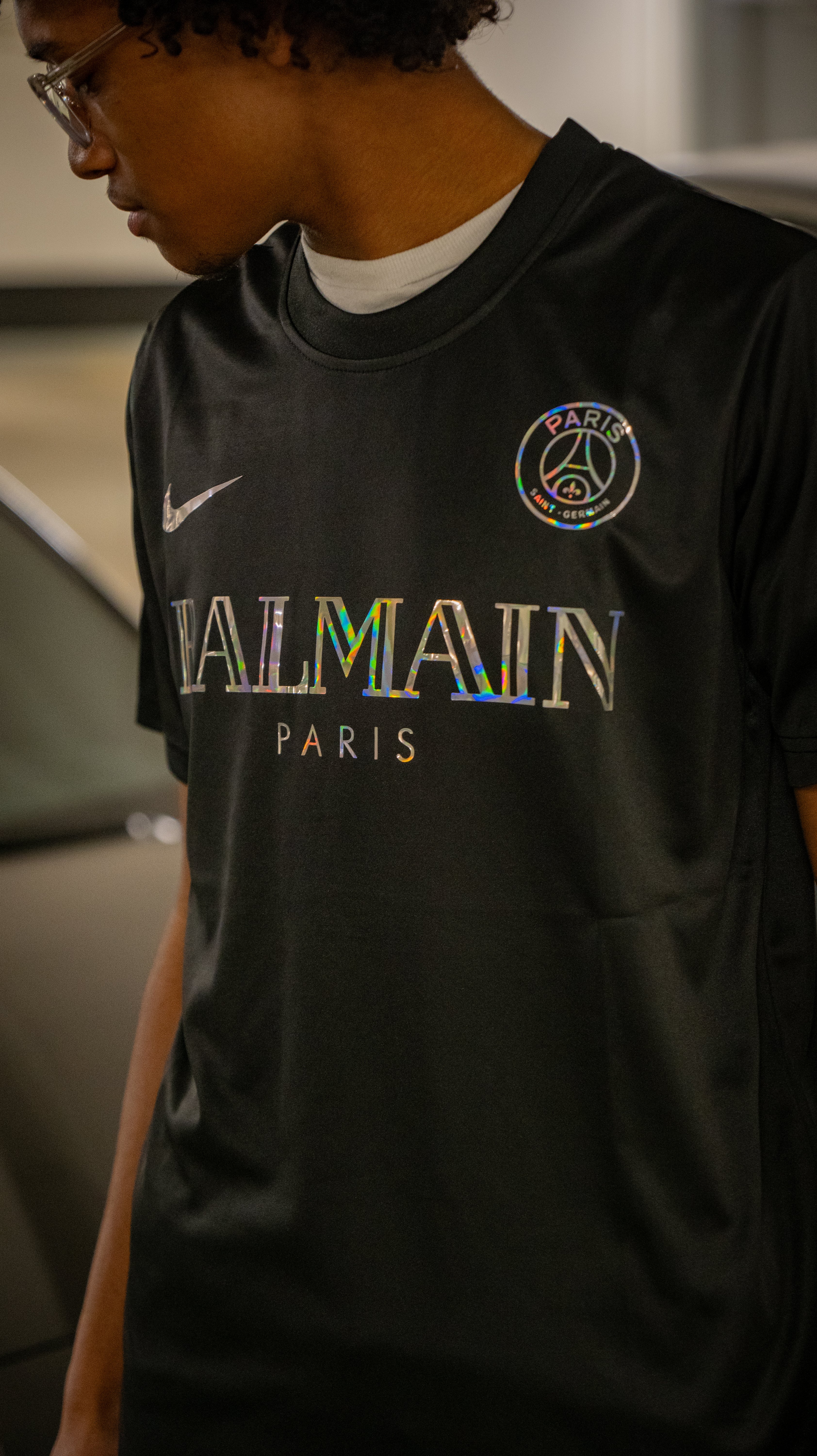 PSG x Balmain Paris Jersey - Limited Edition Black Kit – Elite
