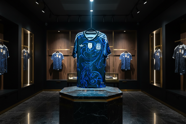 Argentina Black Floral Jersey Premium Store Display