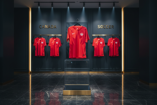 Canada Soccer Jersey Premium Store Display