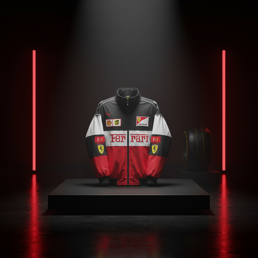 Ferrari F1 Jacket - Red/White/Black - Premium Showroom