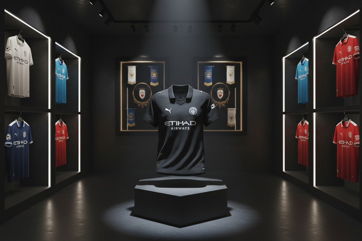 Man City 25/26 Away Kit Premium Display