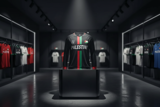 Palestine long sleeve jersey on pedestal