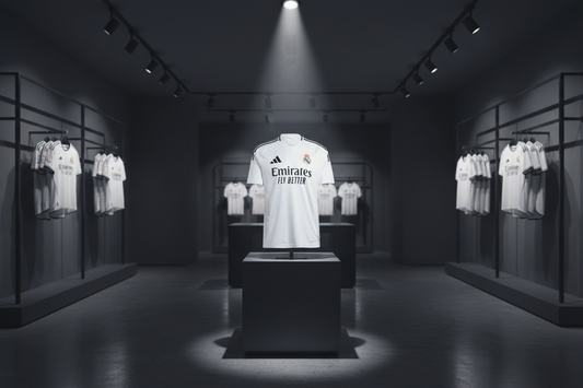 Real Madrid jersey on pedestal display