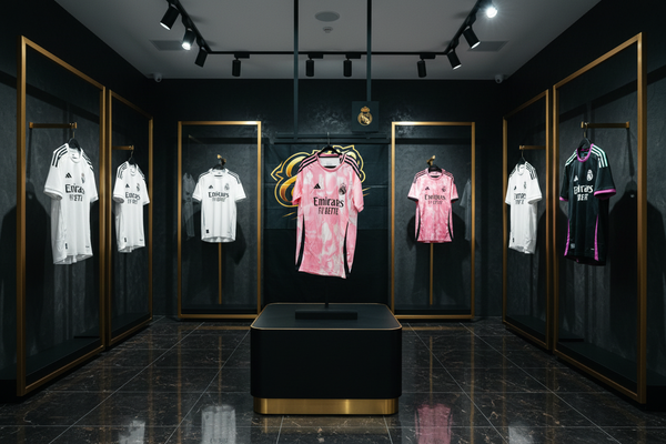 Real Madrid Pink Away Jersey Premium Store Display